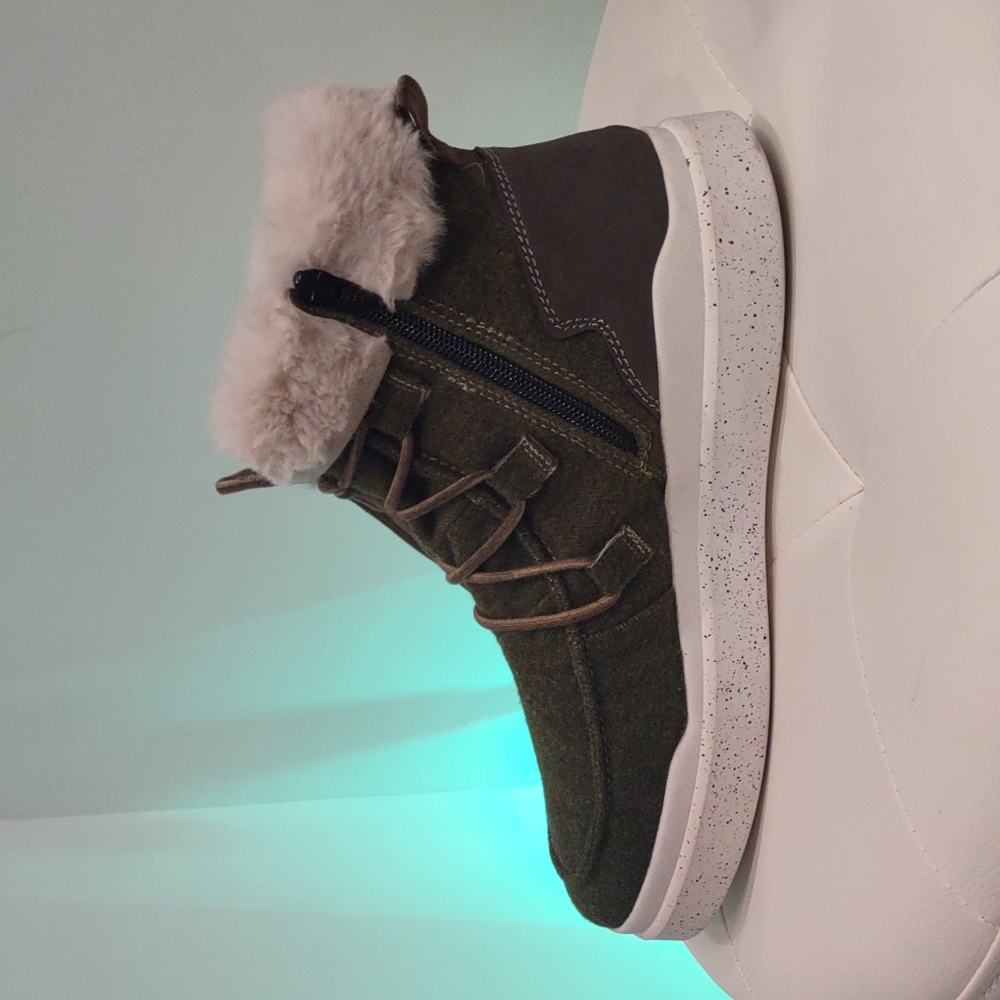 Romika Helsinki Fur Lined Fleece Lace Zip up women's Winter boots Shoes 40 9 1/2 - Picture 7 of 9